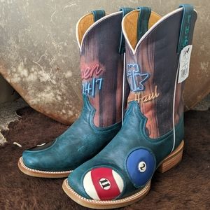 custom tin haul boots